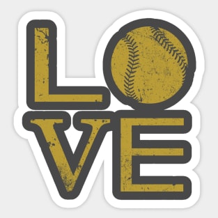 baseball love Sticker